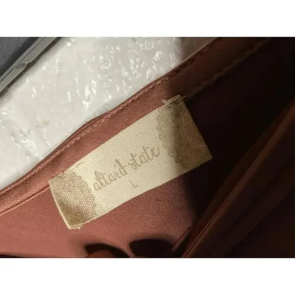 Altar’d State Rust Orange Satin Maxi Skirt - Picture 2 of 4